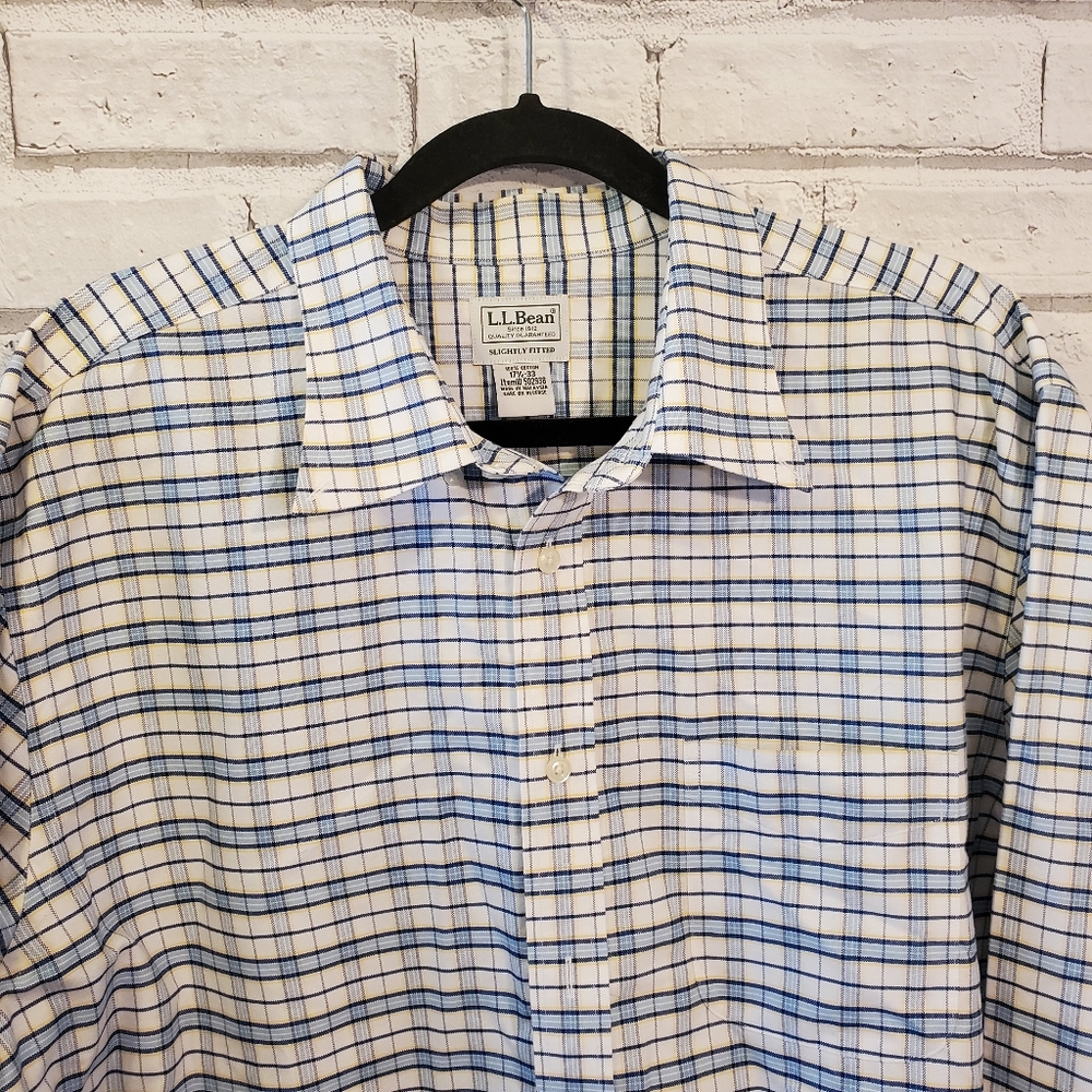 Ll Bean Plaid Button Down - image 3